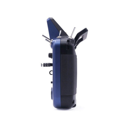Side view of Tandem X18 Radio Transmitter Dual Band 2.4GHz And 900MHz TD System showing ergonomic case and easy top switches.