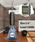 One Quarter Inch Six And A Half Foot 304 Stainless Steel Link Chain Heavy Duty For Trailers And Towing in gym with weight load display