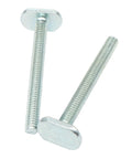 Quarter Inch 1/4-20 T Track Bolt Set, 2-1/2 Inch Length, Drop-In Sliding T Slot Bolts with T Head, Zinc Plated