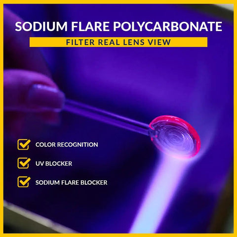 Sodium Flare Polycarbonate Glassworking Safety Glasses With An Ergonomic Plastic Frame For Lampworkers And Beadmakers in use