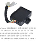 Dope CDI Box Replacement For Lawn Tractors And Mule UTV 325 335 345 shown with wiring connectors