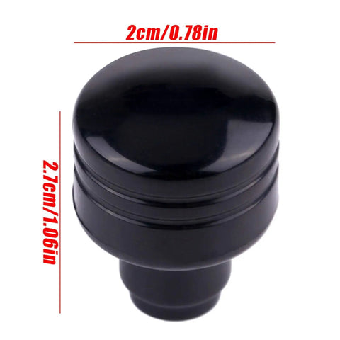 Close-up of 5.8G 5Dbi RHCP heat resistant ABS mushroom drone antenna with measurements for RC Rx Tx gear high gain, right hand circular polarized.