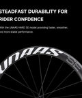 Ultralight 50mm Carbon Fiber Wheelset For 700C Road Bikes With Disc Brakes Tubeless Ready 1580g branding view