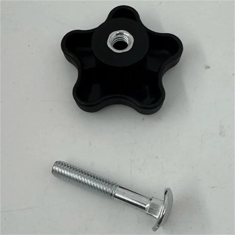 Top Notch 10-Pack Handle Knob Bolt Screw Washer Kit, black plastic knob with threaded bolt for snow blower handle repair