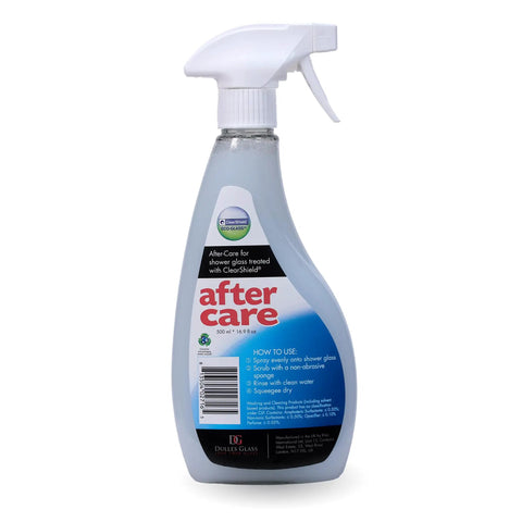Aftercare Shower Door Cleaner For Glass And Ceramic Non Abrasive Glass Cleaner That Protects And Conditions Bathroom Surfaces 500ml bottle