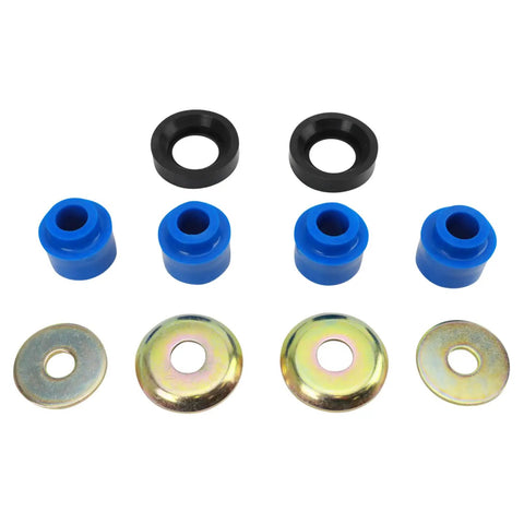 Front Suspension Kit With Axle Pivot Bushing Set And Radius Arm Bushing Kit Includes Front Lower Ball Joints And Front Upper Ball Joints For 2005 2006 Ford E 150 Club Wagon Ready To Roll black and blue bushing set with metal washers