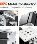 Heavy Duty All Metal Mini Bench Drill Press 36W For Wood And Metal PCB showing 100% metal construction details.