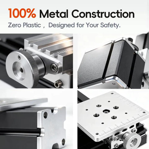 Heavy Duty All Metal Mini Bench Drill Press 36W For Wood And Metal PCB showing 100% metal construction details.