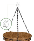 Sixty Piece Top Notch Drop Ceiling Hook Clip Set Crafted From Dang Sturdy Spring Steel For Indoor And Outdoor Crafting Projects Hanging Plants. Hanging basket with clips shown.