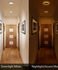 12 Pack 4 Inch 5CCT LED Can Lights With Night Light CRI90 850lm 11W 80W Equivalent Baffle Trim downlight and nightlight mode