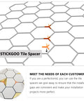 Peel And Stick Kitchen Backsplash Tiles Self Adhesive Hexagon Mosaic In White Marble With Gold Metal Accents Easy DIY Installation