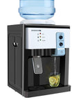 Desktop Water Dispenser With Hot And Cold Settings, Top Loading Countertop Water Cooler For Home And Office, Fits 1.1 To 4.9 Gallon Bottles