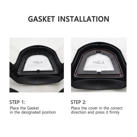 Gasket installation for Super Protective Face Shield for Adults, Anti Fog Clear Plastic Face Mask With Full Face Protection From Droplets And Dust