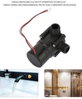 Hydroelectric Micro-Hydro Turbine Generator for Piped Water Systems, compact unit with dual magnetic clutch and plug-and-play design