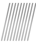 Pack of 10 304 Stainless Steel Solid Round Rods, 4 mm Diameter, 16 Inch Length, 405 mm Long, rust-resistant and durable shafts