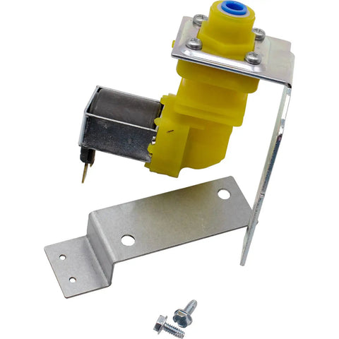 Ice Machine Water Valve Replacement IH9124 000009124 shown with brackets and screws, 220-240V, 50/60Hz, 6W