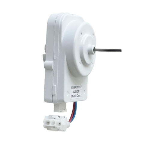 Side view of Condenser Fan Motor Replacement For Frigidaire Electrolux Units, 115V 60Hz 3.1W, One Eighth Inch Shaft, 4 Pin
