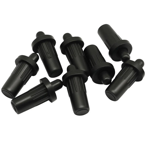 Heavy Duty Cabinet Door Repair Pins And Damper Replacement Pins, set of 8 black plastic pivot pins for cabinets.