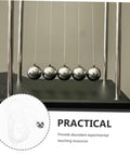 Cradle Pendulum Physics Kit for Classroom and Lab Use with innovative steel ball design on a black base
