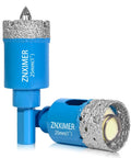 Diamond Hole Saw Drill Bits Set With Pilot Guide And Sponge Spring Bits, 2 Pieces, 1 Inch Diamond Drills for Tile