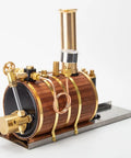 200ml Steam Boiler Model For Single Double And Triple Cylinder Steam Engines And Model Ships Physics Education Kit Dope Copper Construction Fully Equipped With Gauge Main Valve Water Level Meter And Safety Valve Ideal Gift For Collectors