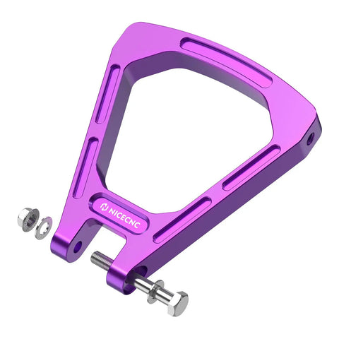 Rear Linkage Beefed Up Shock Absorbing Triangle Bracket Heavy Duty Off Road Upgrade With 3mm Thickened 6mm Wider Walls Inner Surface Thickened 5mm And Moved Out 10mm For Maximum Impact Protection, purple 6061 aluminum