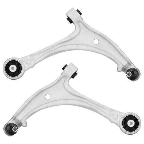 10 Piece Beefed Up Front Suspension Kit For Honda Odyssey 2011 2017 Includes Front Lower Control Arms With Ball Joints On Driver And Passenger Sides Sway Bar Link Ends And Outer Tie Rod Ends Replacement Parts. silver metal front control arms with bushings for Honda Odyssey