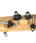 Top Shelf Four Piece Roundover And Bead Router Bit Set With One Quarter Inch Shank for smooth woodworking edges and multi radius profiles.