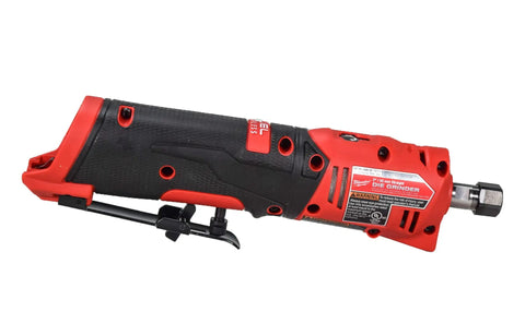 M12 FUEL 12V Straight Die Grinder Kit With Brushless 0.3 HP Motor, side view of tool without accessories