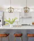 Three Light Openwork Lantern Pendant For Stairways Entries Kitchen Islands And Foyers In Nickel Finish over kitchen island.