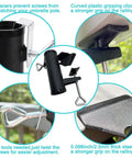 Beefy Heavy Duty Patio Umbrella Clamp Holder For Fences And Decks Ultra Tough Metal Umbrella Mount Bracket With Wide 0-1.96 Inch Opening