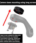 Ride Ready GPS Mount Adapter Insert Set showing camera base mounting with long screws and arrows