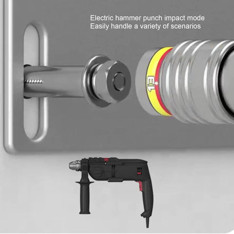 Dope And Heavy Duty 17 Piece Drill Bit And Impact Driver Kit Made From Tough Alloy Steel For Super Fast Changing Hex Sockets And Extensions On Metal Wood Or Plastic Jobs, electric hammer mode