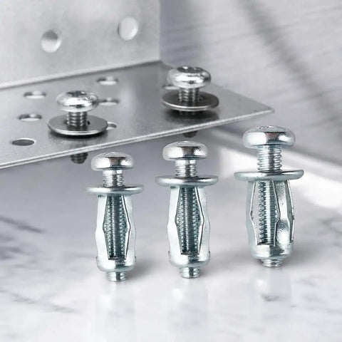 Heavy Duty Button Rivet Nut Locking Hardware Kit With M4 M5 M6 Threaded Fasteners for Sheet Metal Panels displayed on a surface.