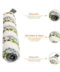CrossWave X7 Pet Pro Compatible Brush Roller showing EasyLock and microfiber features for efficient cleaning.