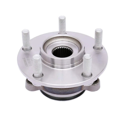 Front view of Drop In Front Wheel Hub Bearing Assembly for 2008 Through 2013 Nissan Rogue and 2008 Through 2012 Sentra 2.5L 4 Cylinder