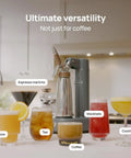 NitroPress Ds Electric Nitro Cold Brew Coffee Maker Machine Brewing Device for Smooth Creamy drinks and cocktails setup.