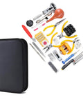 Pro Grade Watch Repair Tool Kit For DIYers 141 Piece Set Includes Back Case Opener, Link Remover, Spring Bar Tool, Tweezers, and Case