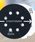 Five Inch Wet And Dry Sanding Discs Kit With Hook And Loop Backing Silicon Carbide Sandpaper Assortment From 80 To 3000 Grit