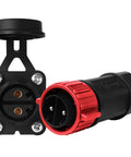 Beefed Up Trolling Motor Plug And Receptacle Set For 12V 24V 36V And 48V Boats, Waterproof Marine DC Power Connector Kit