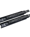 Silent Hydraulic Drawer Slides With Cold Rolled Steel, 14-Inch Three-Section Runners shown in black color
