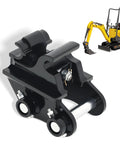 Mini Excavator Quick Change Hitch Coupler With 25mm Pin For 0.8 To 2 Ton Machines, Easy One Man Attachment Swapping For Buckets