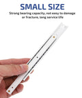 Person holding 16mm Wide Two Way Drawer Slides For Furniture And Cabinets Aluminum Alloy Micro Extension Rails 140mm Heavy Duty