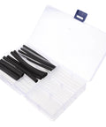 Fix Tired Laces Fast With This 78 Pc Shoelace Repair Kit Featuring Heat Shrink Caps And End Tips For Casual Sneakers Or Dress Shoes To Shorten Ends And Rejuvenate Your Kicks Anytime. 78 black heat shrink lace caps in clear plastic case