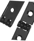 Heavy Duty Foldable Desk Hinges 270 Degree Round Edge Folding Table Hardware For Cabinets Cupboards And Furniture Black Close-up
