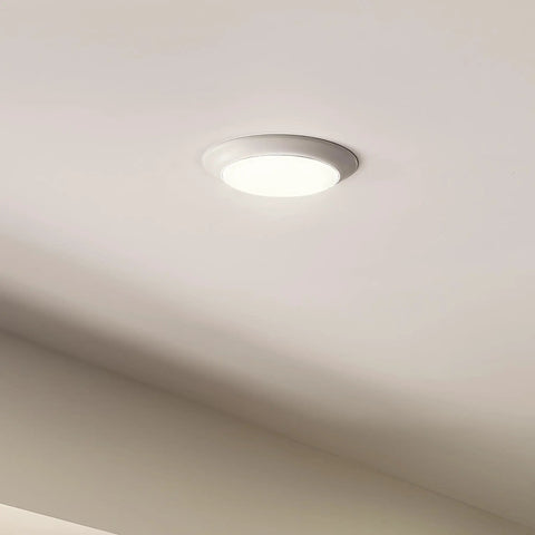 Straight Up Modern 7.5 Inch White LED Flush Mount Ceiling Light With Dimmable Brightness And Clean Lines Perfect For Daily Use And Hassle Free J Box Install For Your Home Refresh