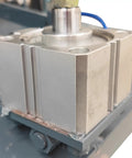 Heavy Duty Pneumatic Pipe Cutter For 0.78 To 3.94 Inch Round And Square Metal Tubes 220V showing close-up of aluminum cutting component.