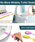 Durable Stainless Steel Toilet Seat Screws Replacement Kit With Bolts, Nuts, Washers, And Lifter For Top Mount Toilet Seat Hinges