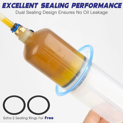 500cc Fluid Extractor And Syringe Pump For Cars Boats Engines And Lawn Mowers, oil leakage prevention dual sealing design