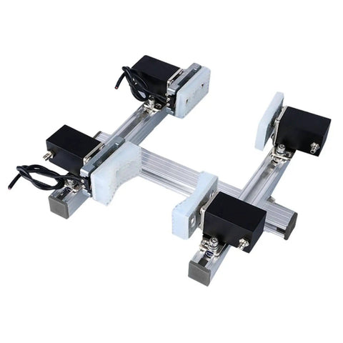 Beefy Heavy Duty Mechanical Arm Gripper Cylinder With Magnetic Parallel Clamp Clip for Robotic Arms in aluminum frame.
